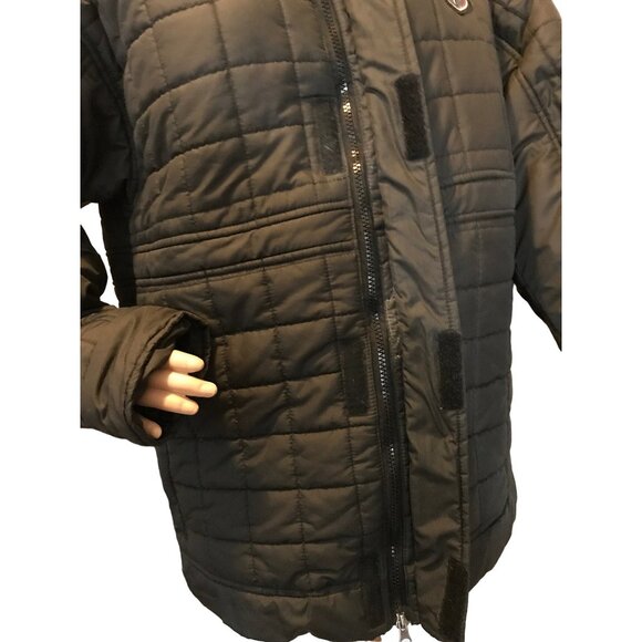 Retro M3 Millennium Three Medium BLACK Jacket Winter Warm PUFFER Coat Waterproof - Picture 9 of 16